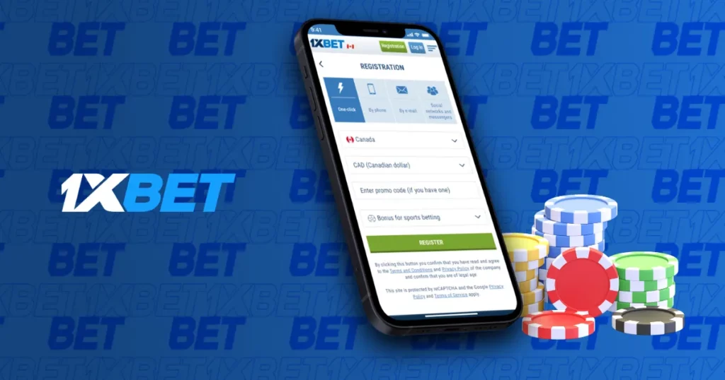 Registration with mobile app at 1xBet Bangladesh