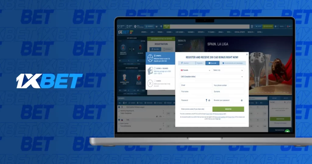 registration at 1xBet Bangladesh